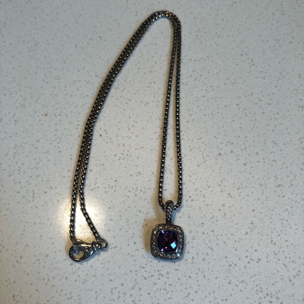 David Yurman Albion petit necklace in Amethyst - Picture 3 of 5
